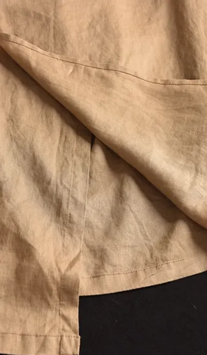 Babakud Women High Waist Linen Skirt
