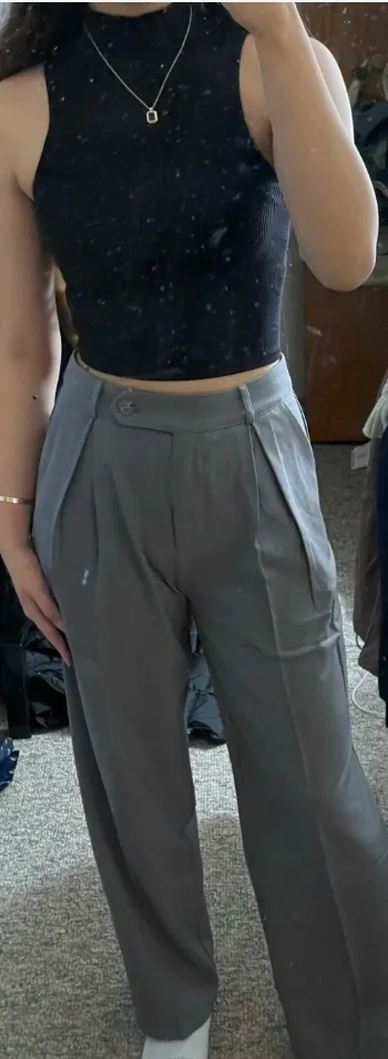Baggy And Flowy Women's Dress Causal Suit Pants