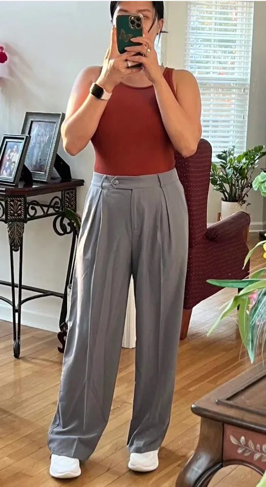 Baggy And Flowy Women's Dress Causal Suit Pants