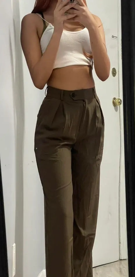 Baggy And Flowy Women's Dress Causal Suit Pants