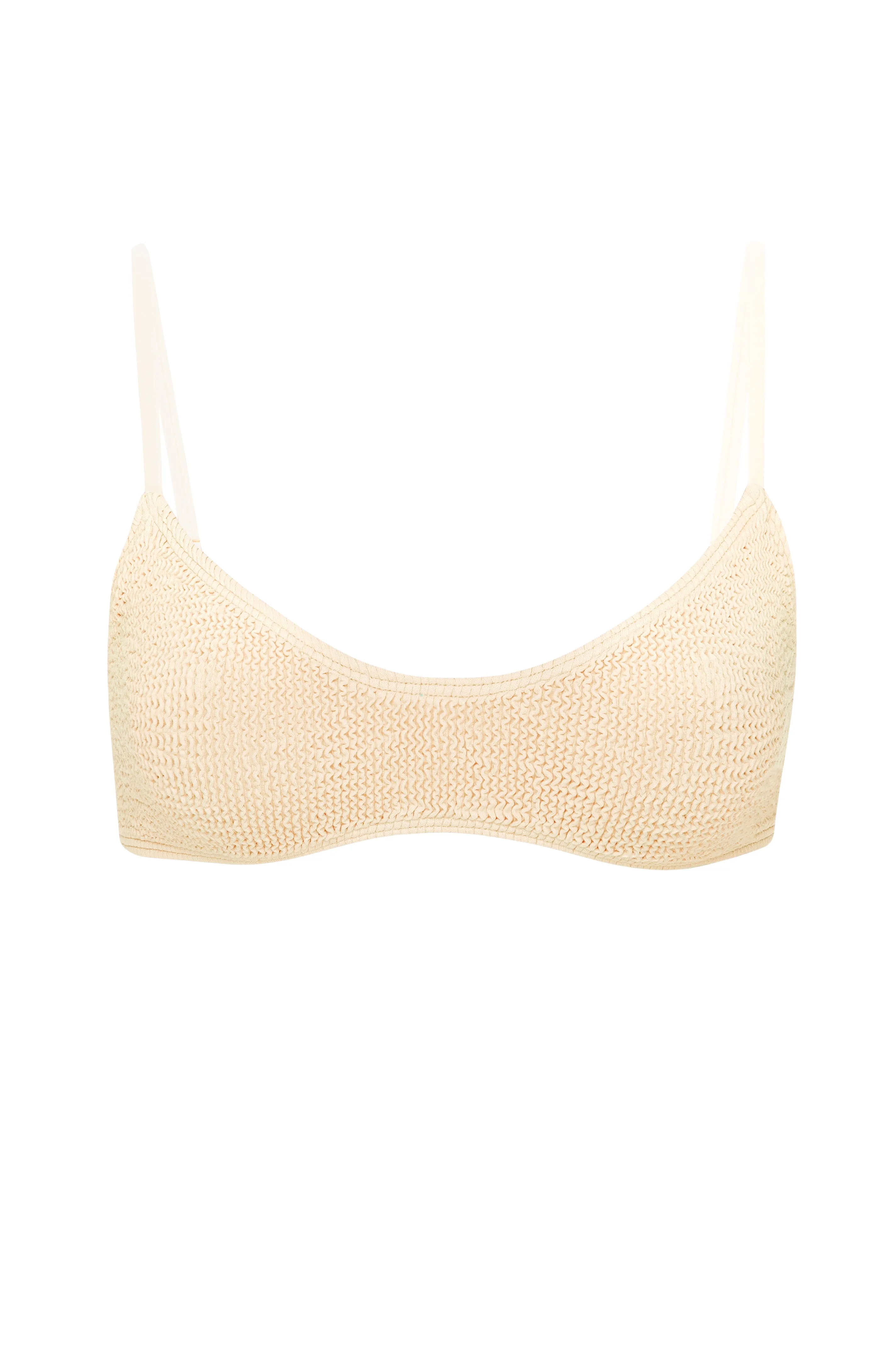 BALBOA LOW SCOOP BIKINI TOP - SAND