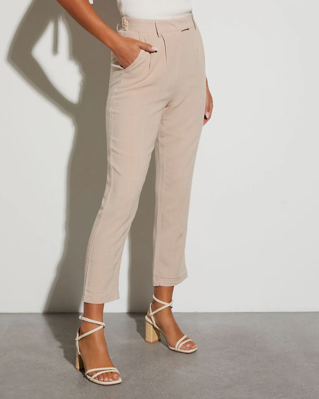 Barbara High Rise Trouser Pants