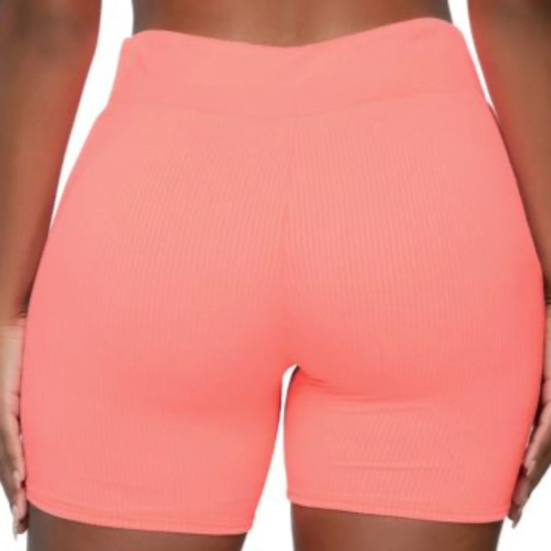 Bayside Bike Short 924B - Neon Coral