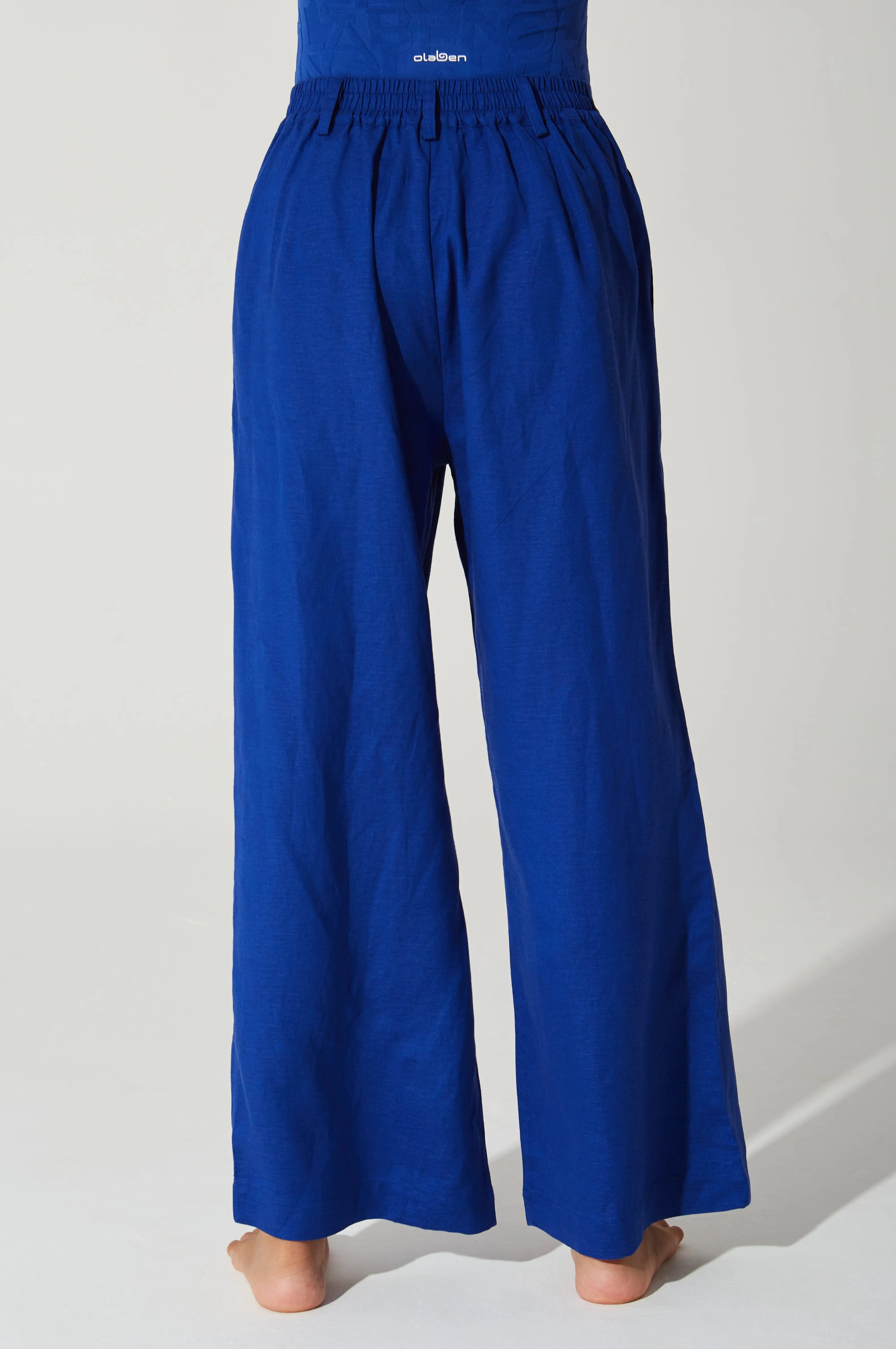 Belle Linen Pant - Royal Blue