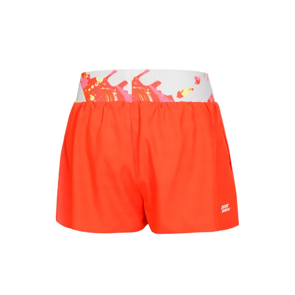 Bidi Badu Wild Arts Printed 2 in 1 Shorts (Girl's) - Neon Red/Mixed