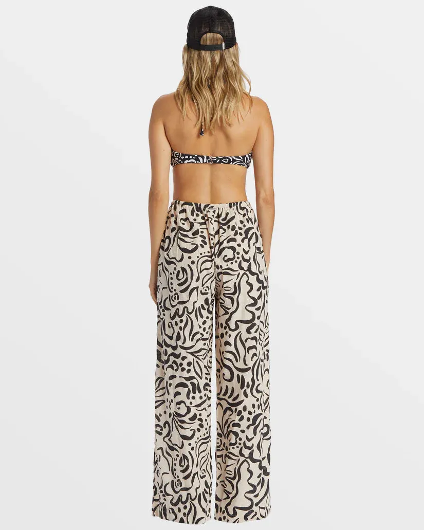 BILLABONG Sunny Daze Elastic Waist Pants - Dove
