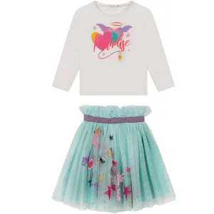 BILLIEBLUSH - Tulle Skirt Set - Aqua