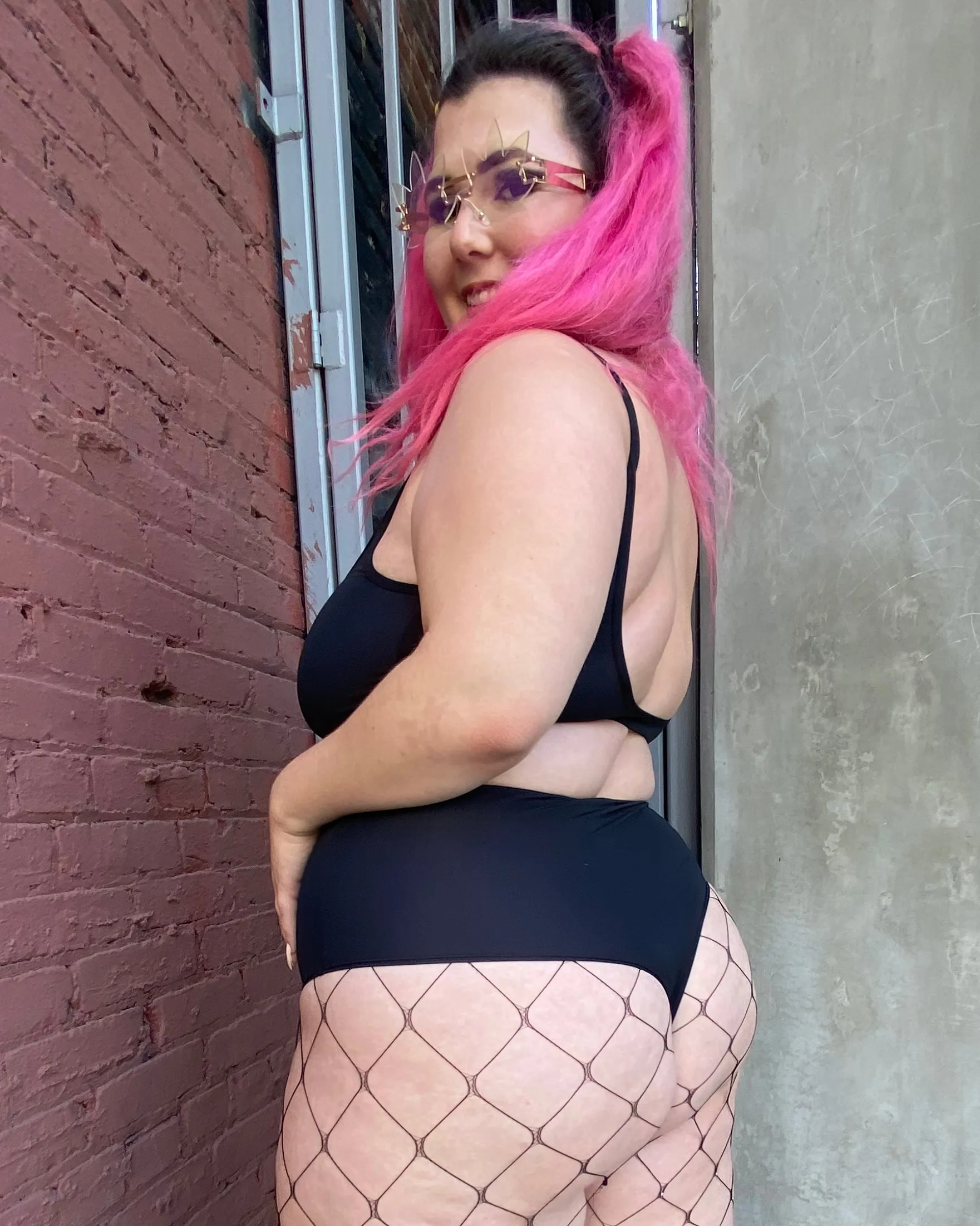 Black High Waist Cheeky Bottoms