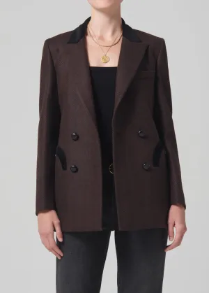 Blazé Milano Everyday Blazer in Cheveyo Brown