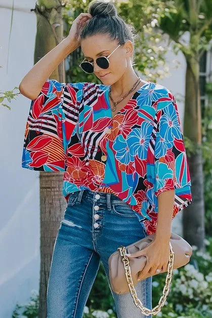 Blossom Breeze Kimono Blouse