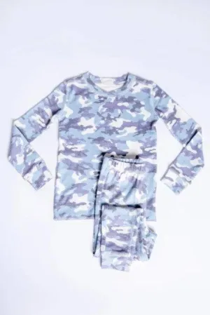 Blue & Grey Camo Softest PJ Set