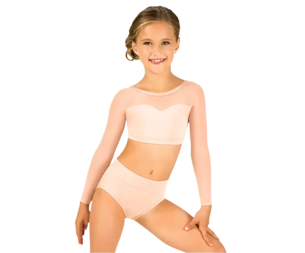 Bodywrappers Long Sleeve Crop Top
