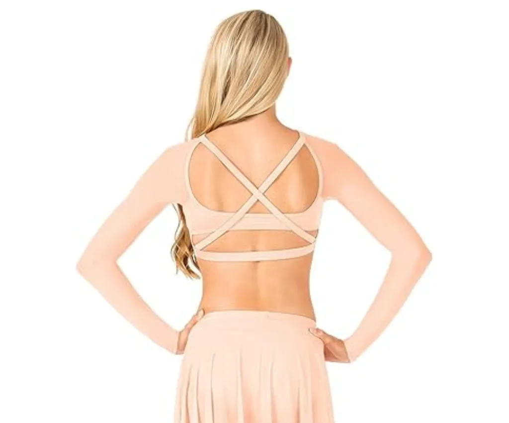 Bodywrappers Long Sleeve Crop Top