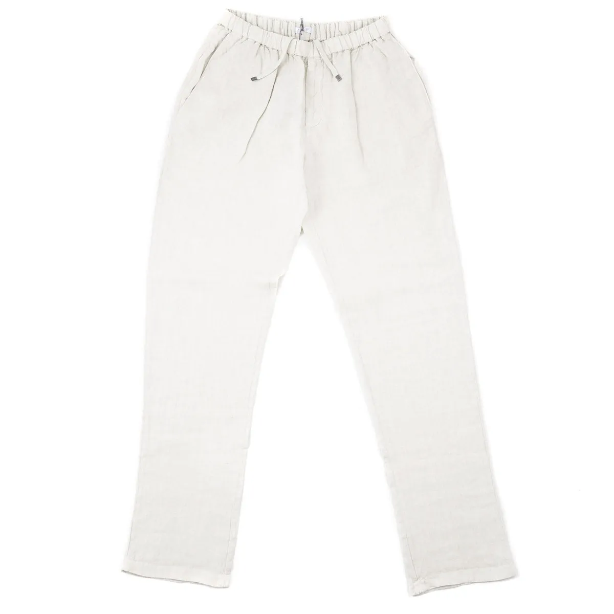 Boglioli Linen Pants with Drawstring Waist