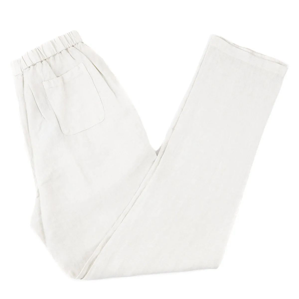 Boglioli Linen Pants with Drawstring Waist