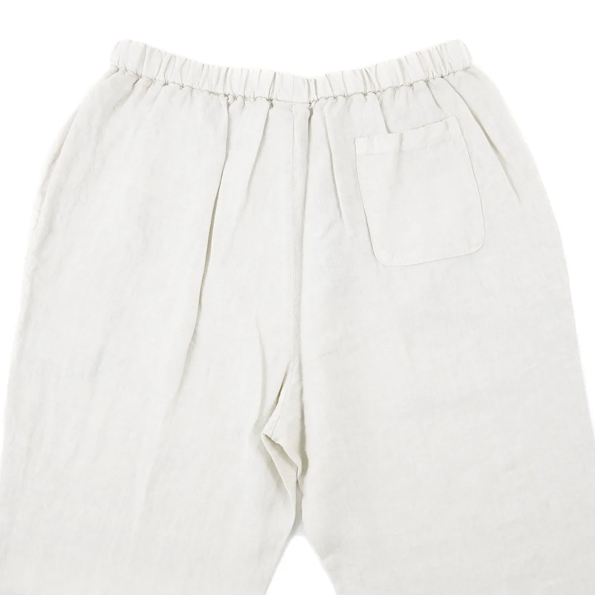 Boglioli Linen Pants with Drawstring Waist