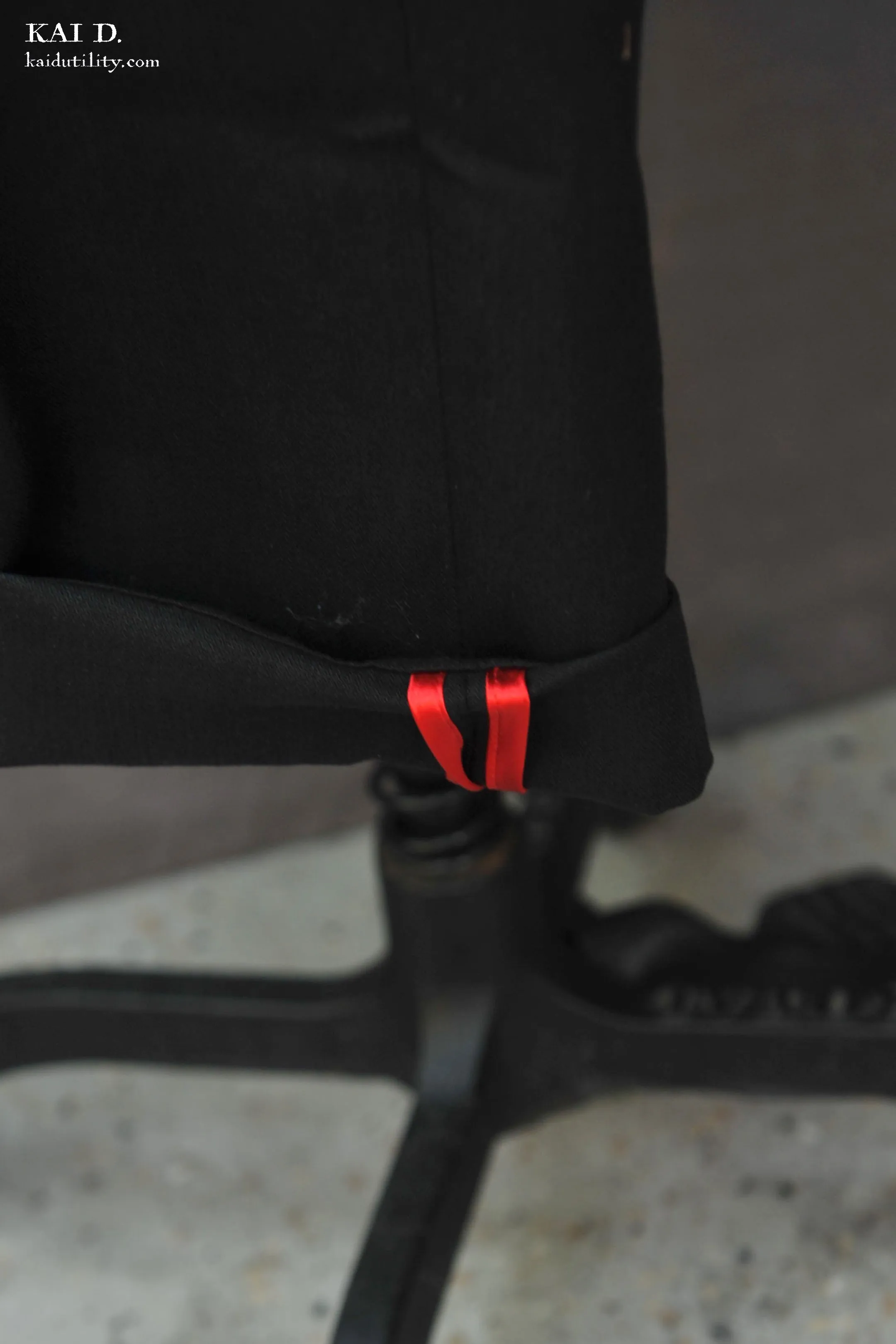 Borough Pants - Cotton Linen Herringbone - Black - 30, 32, 36