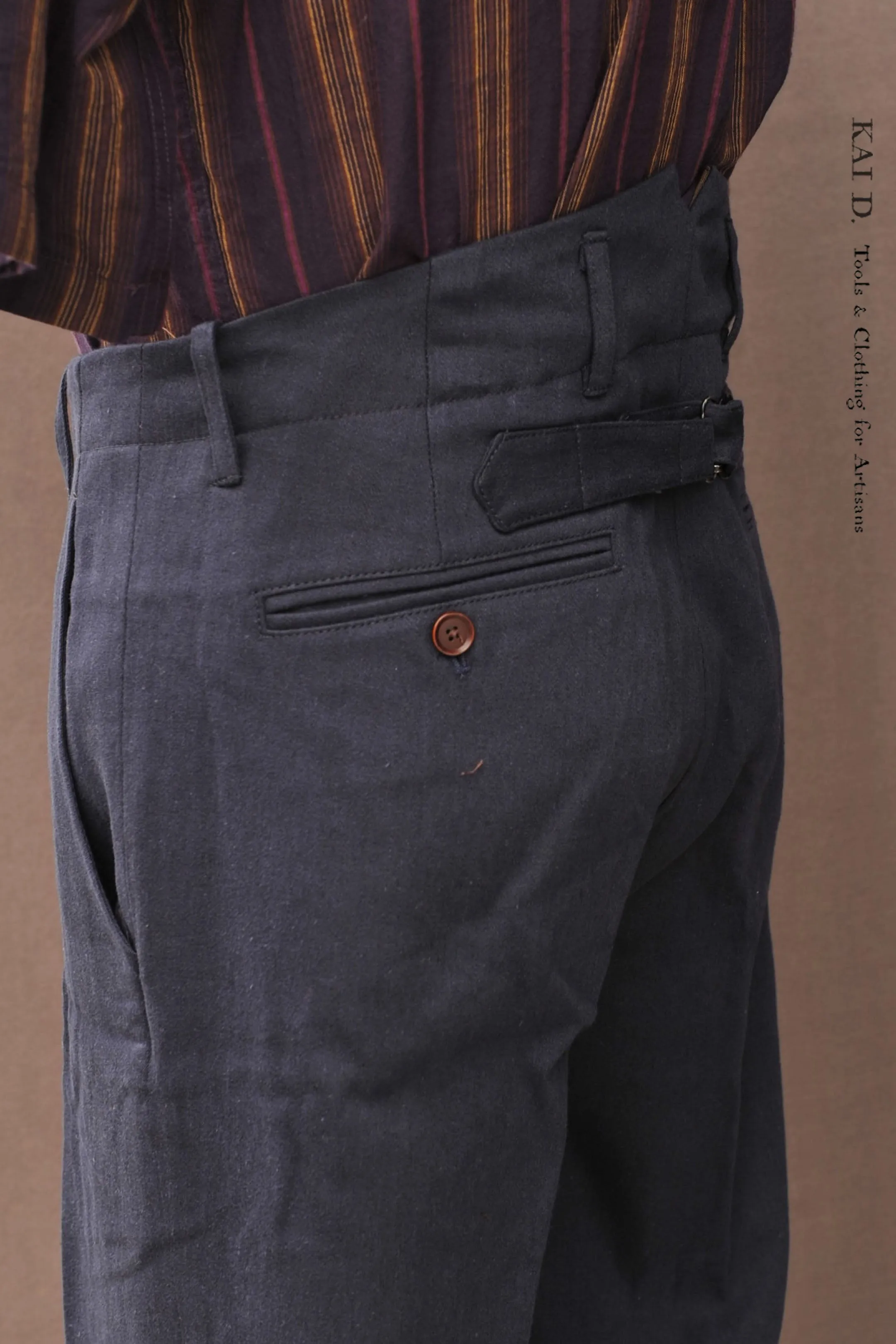 Borough Pants - Cotton Linen Twill - Navy - 30, 38