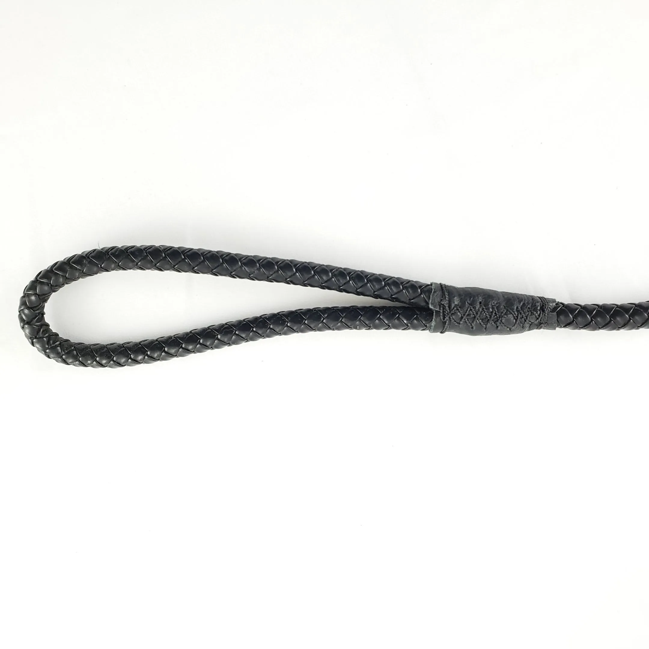 Braided Dog Leash Black - Medium