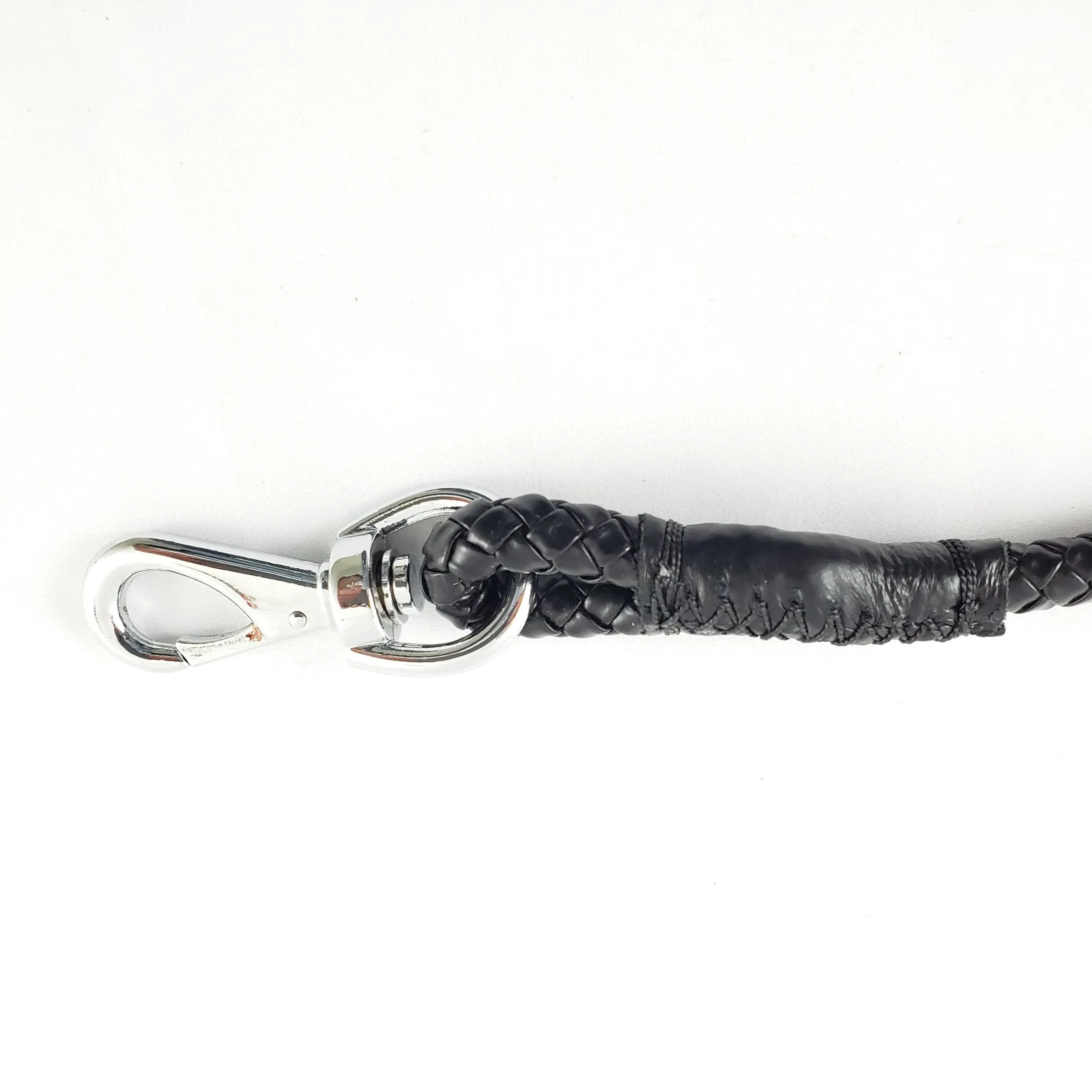 Braided Dog Leash Black - Medium