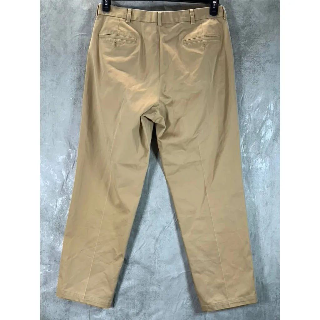 BROOKS BROTHERS Men's Khaki Hudson Fit Stretch Advantage Chino Pants SZ 36X32