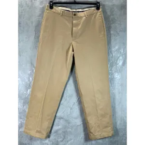 BROOKS BROTHERS Men's Khaki Hudson Fit Stretch Advantage Chino Pants SZ 36X32