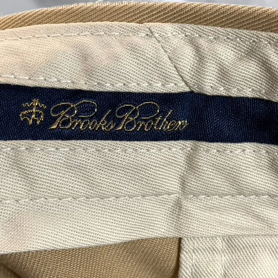 BROOKS BROTHERS Men's Khaki Hudson Fit Stretch Advantage Chino Pants SZ 36X32