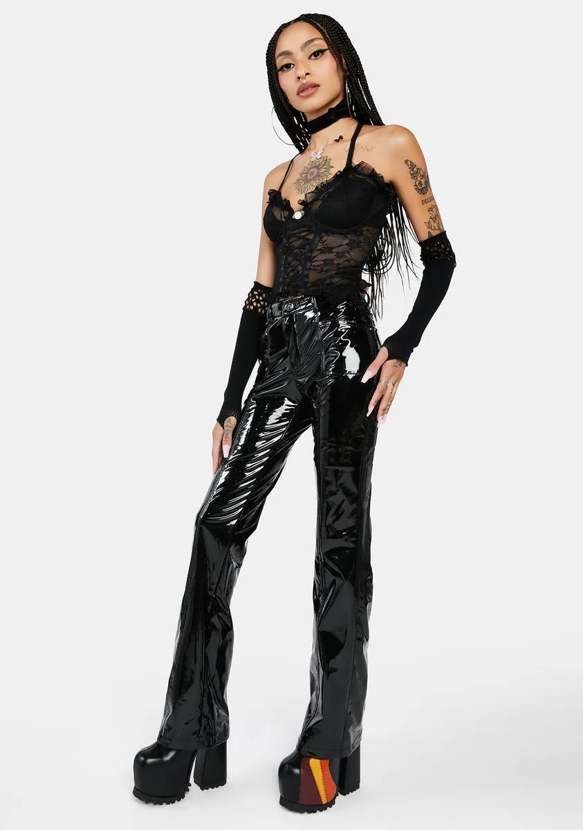 Brutally Blunt Vinyl Pants