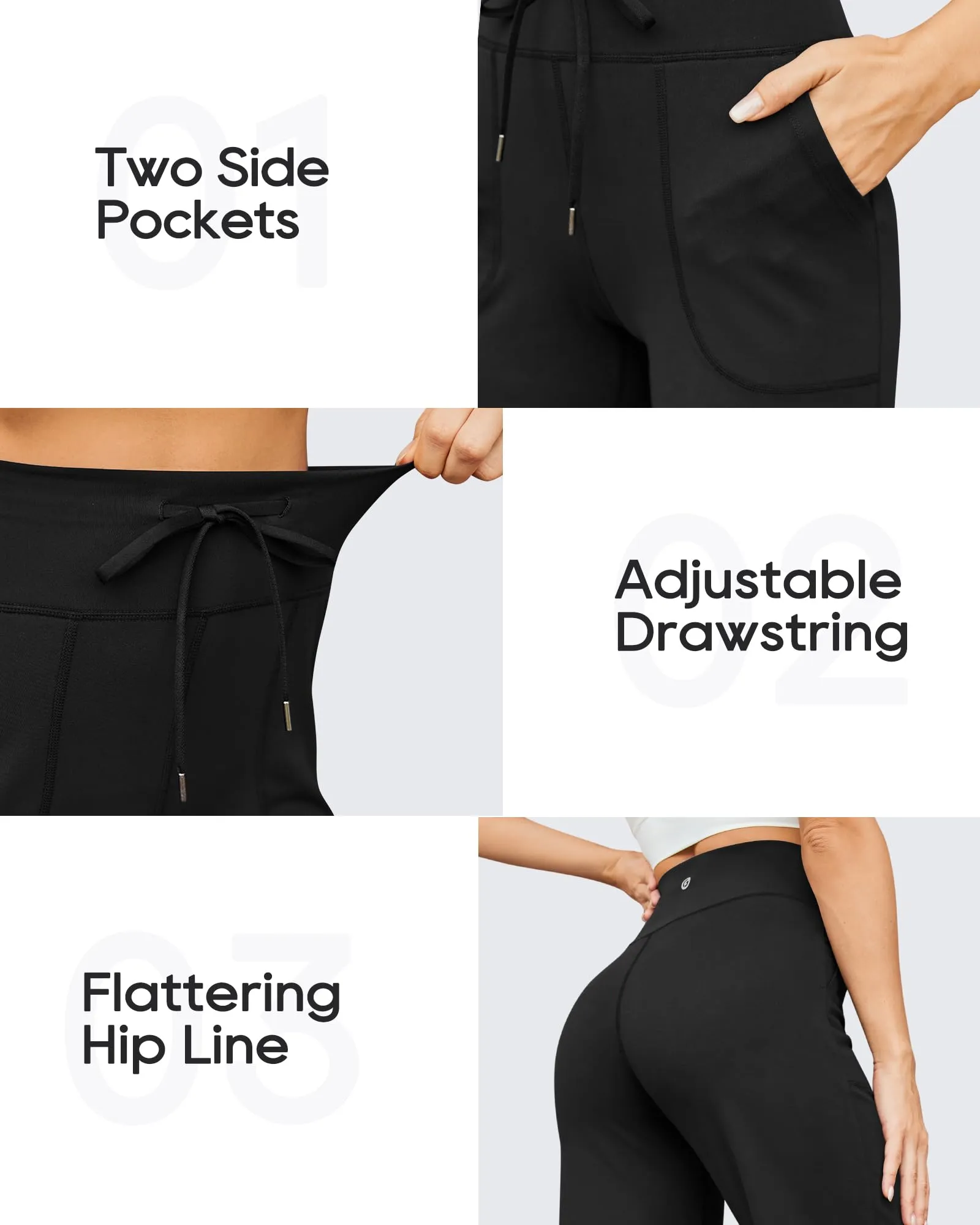 Business Casual High-Waist Wide Leg Pants 33