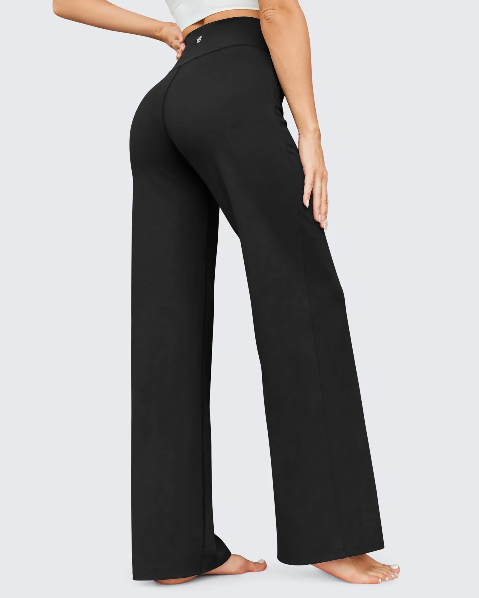Business Casual High-Waist Wide Leg Pants 33