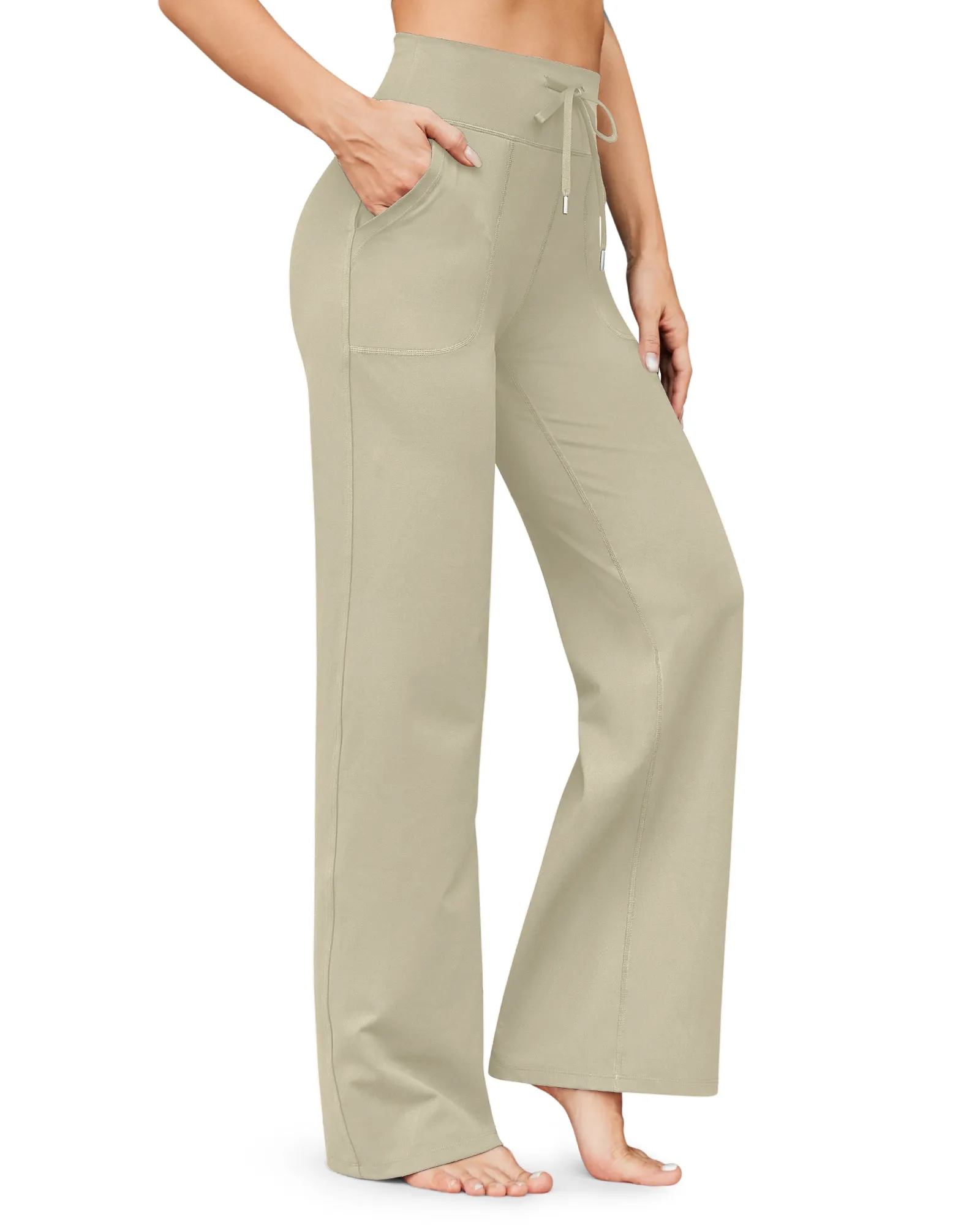Business Casual High-Waist Wide Leg Pants 33