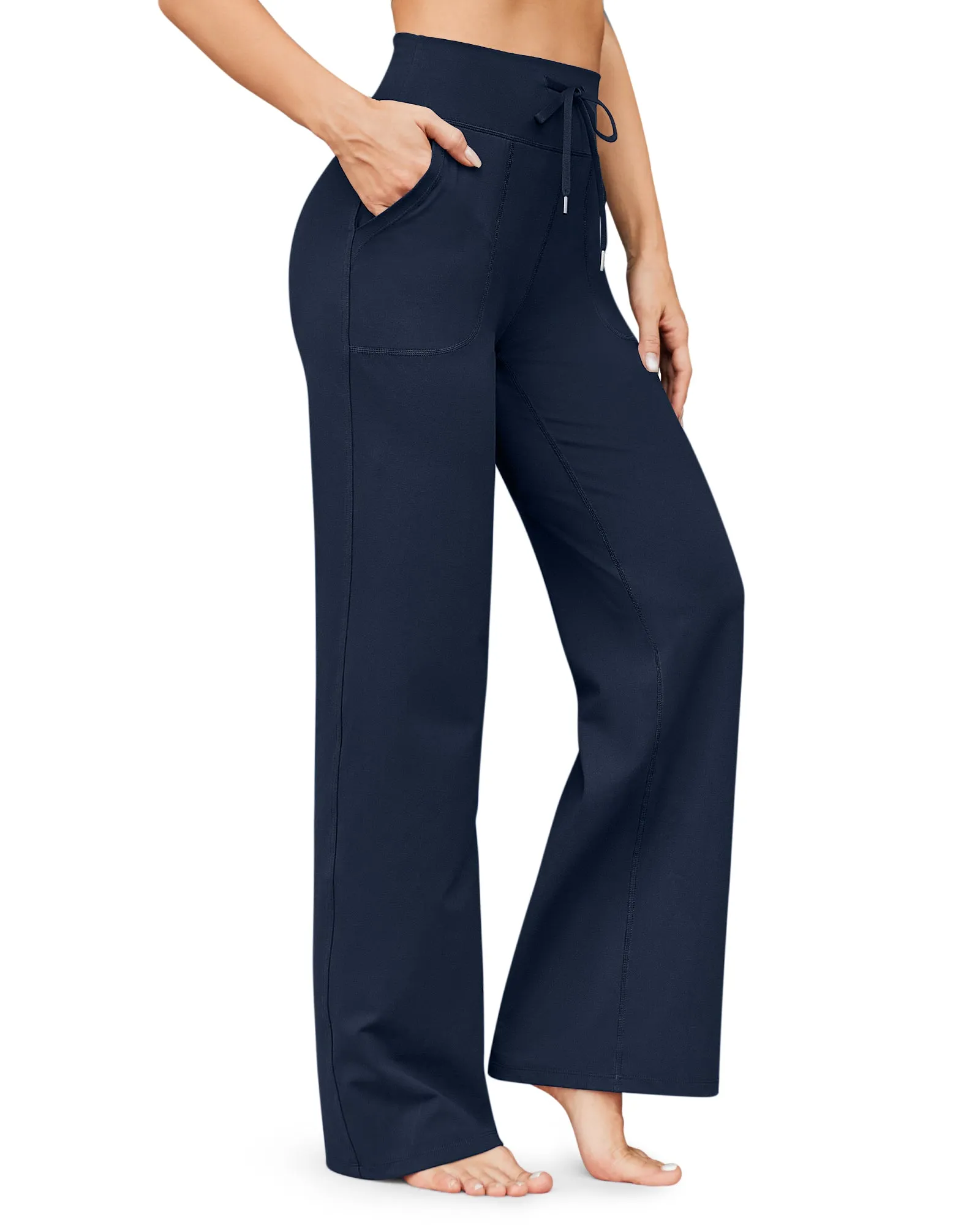 Business Casual High-Waist Wide Leg Pants 33