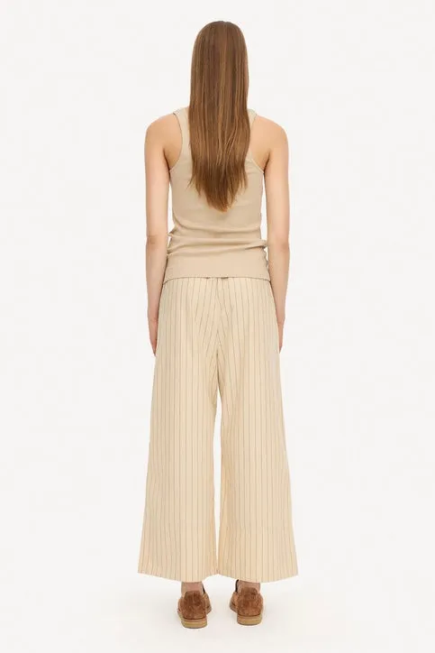 By Malene Birger - Luisa Pant: Cream Pinstripe