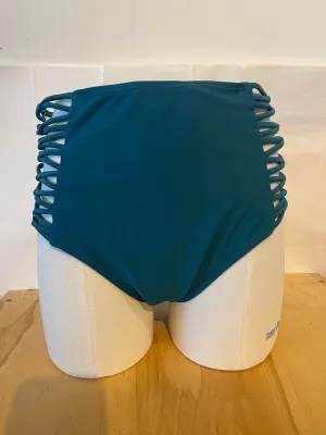 Calm High Waist Swim Bottoms in Green
