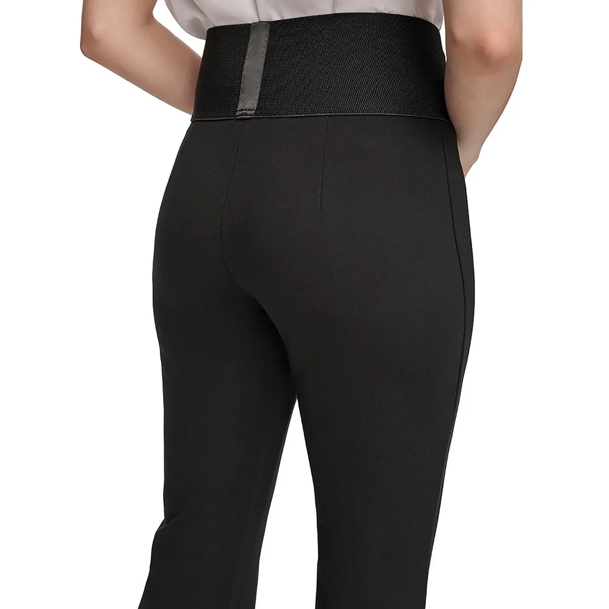 Calvin Klein Womens High Waist Knit Flared Pants