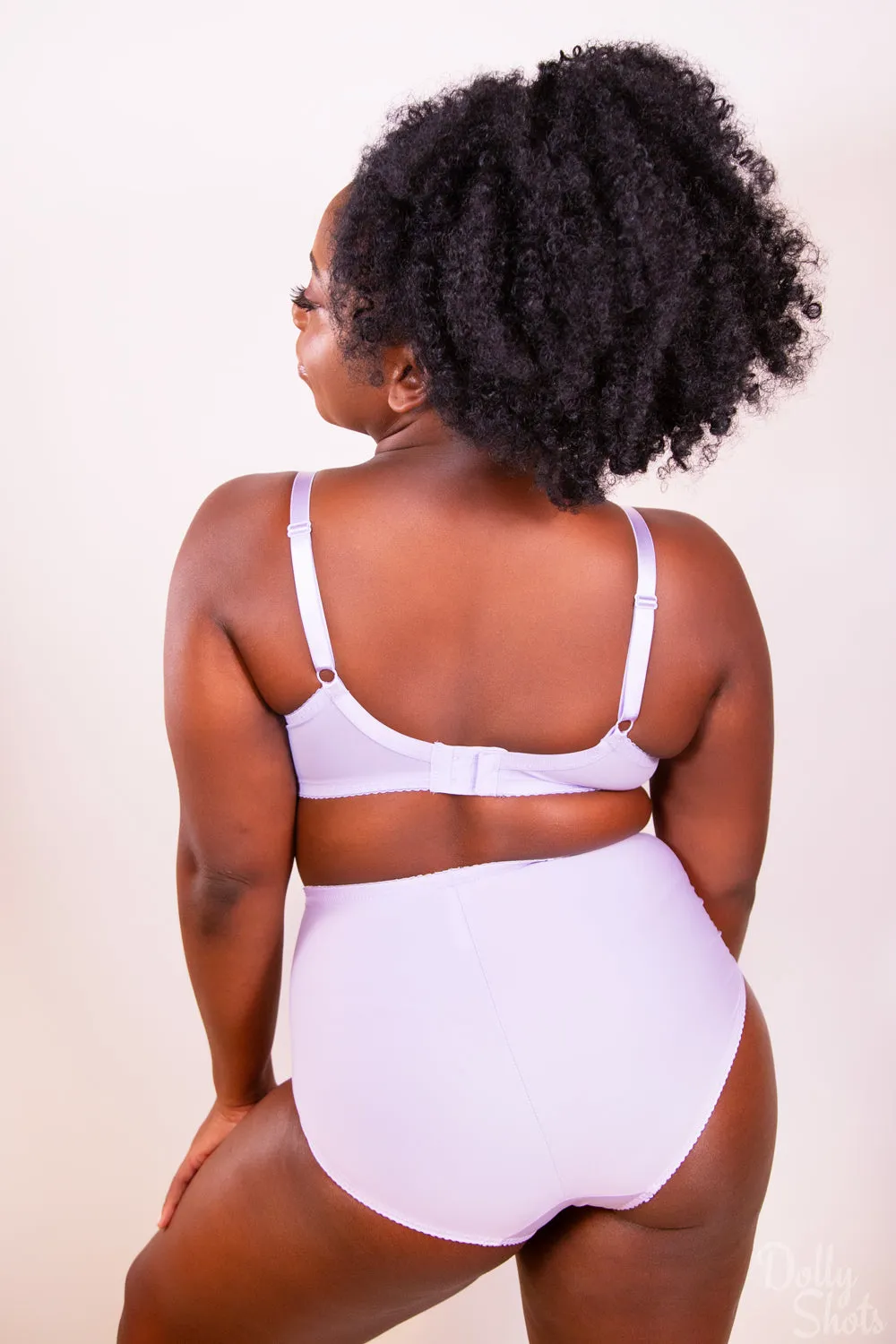 Carmen High Rise Brief in Light Lilac By Fit Fully Yours - M-XXXL