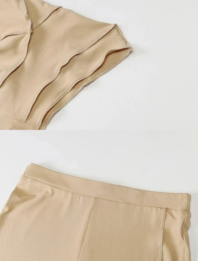 Cassie Tan Pants Set
