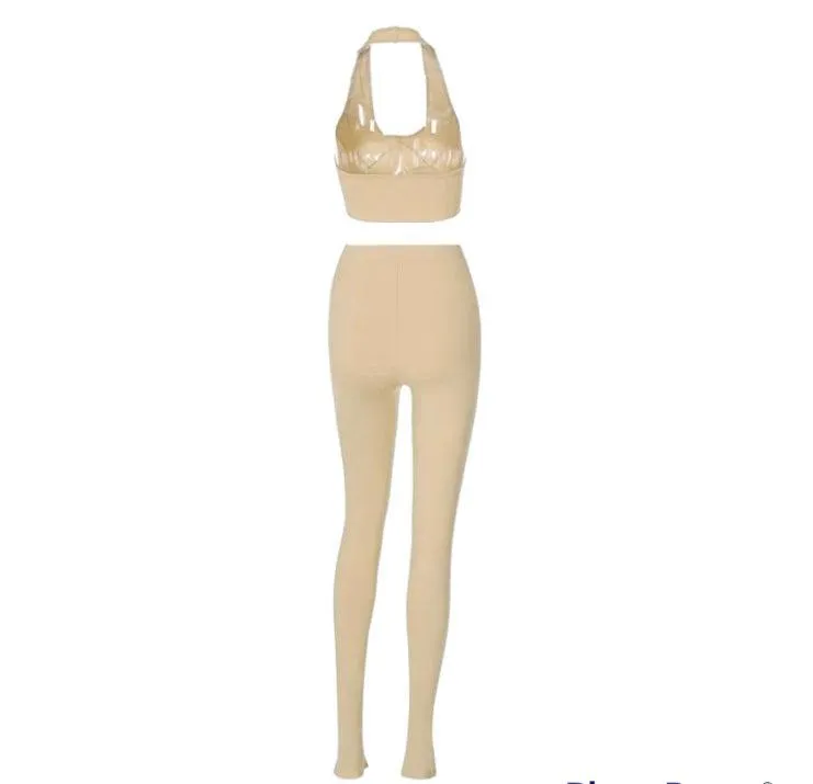 Cassie Tan Pants Set