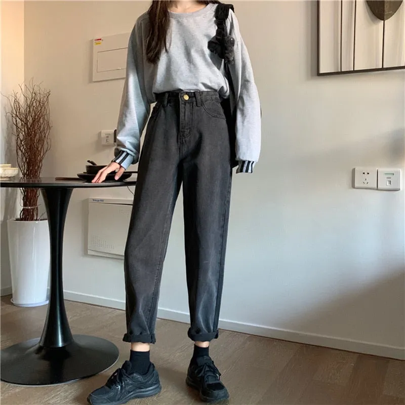 Casual Straight Pants | Women Casual jeans | Women's jeans | High Waist Pants | Street Style Pants | Straight Leg Jeans | Streetwear Trouser