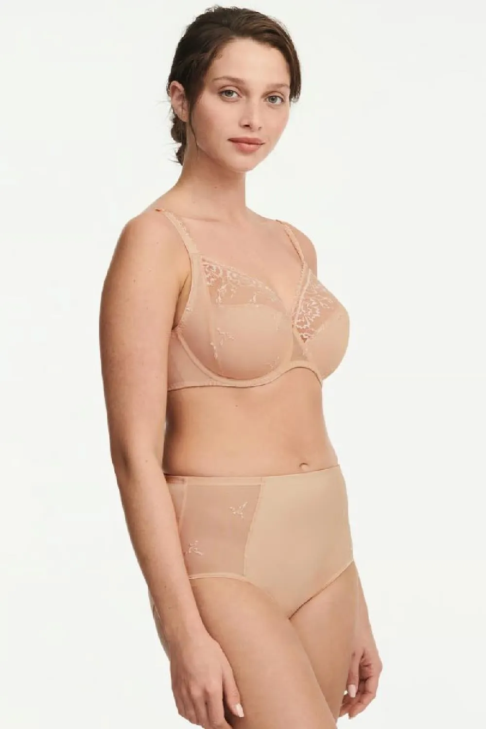 Chantelle Every Curve High Waist Brief, Golden Beige (C16B8)