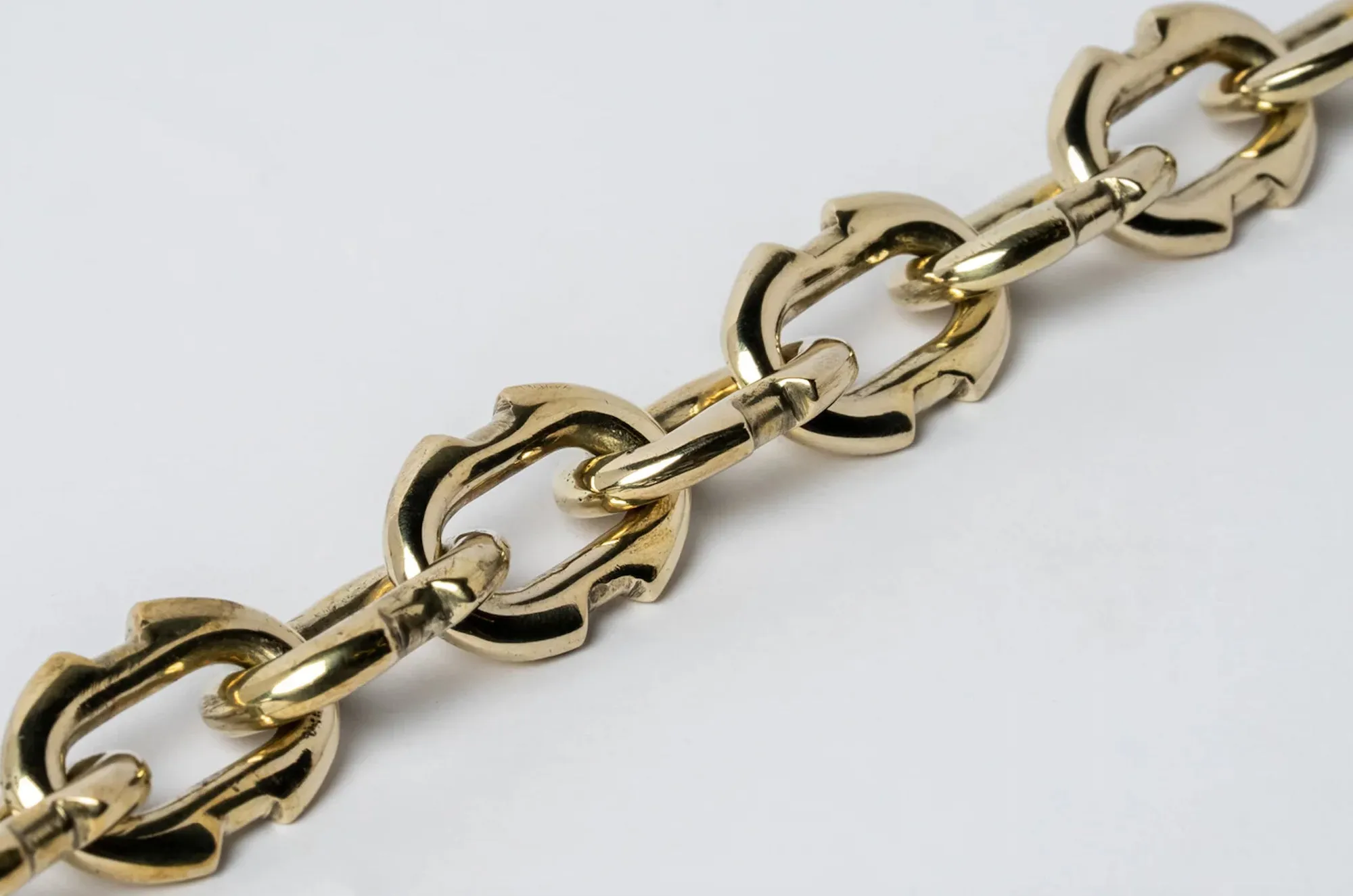 Charm Chain Necklace - polished brass