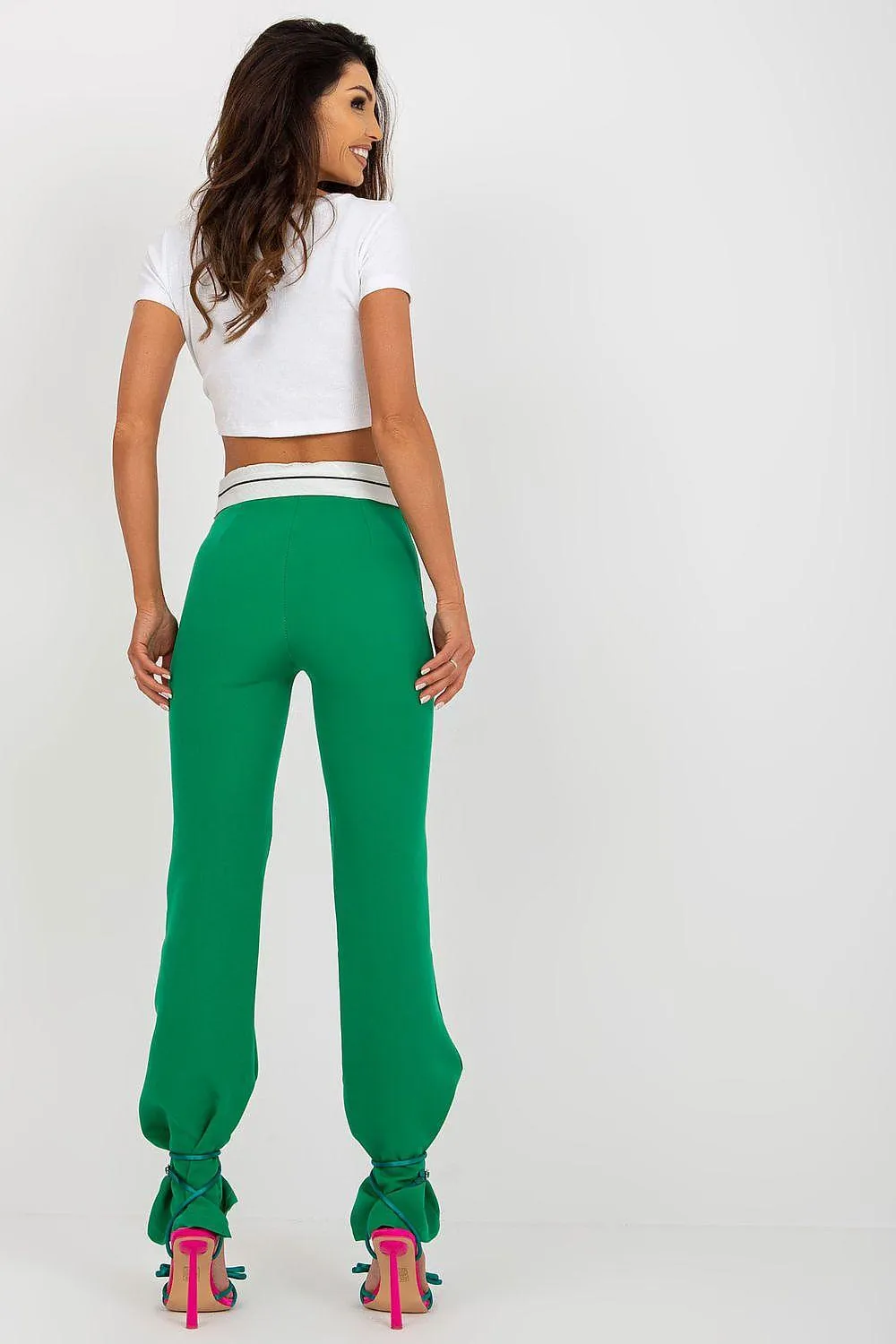 Chic Italian High-Waisted Trousers for the Modern Woman