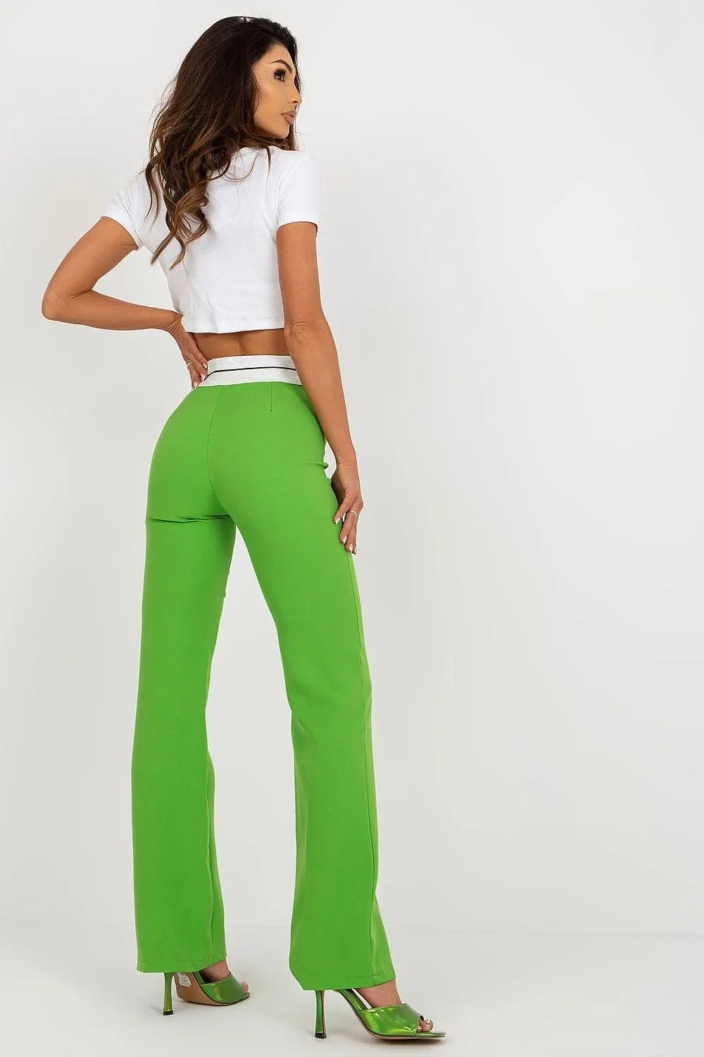 Chic Italian High-Waisted Trousers for the Modern Woman