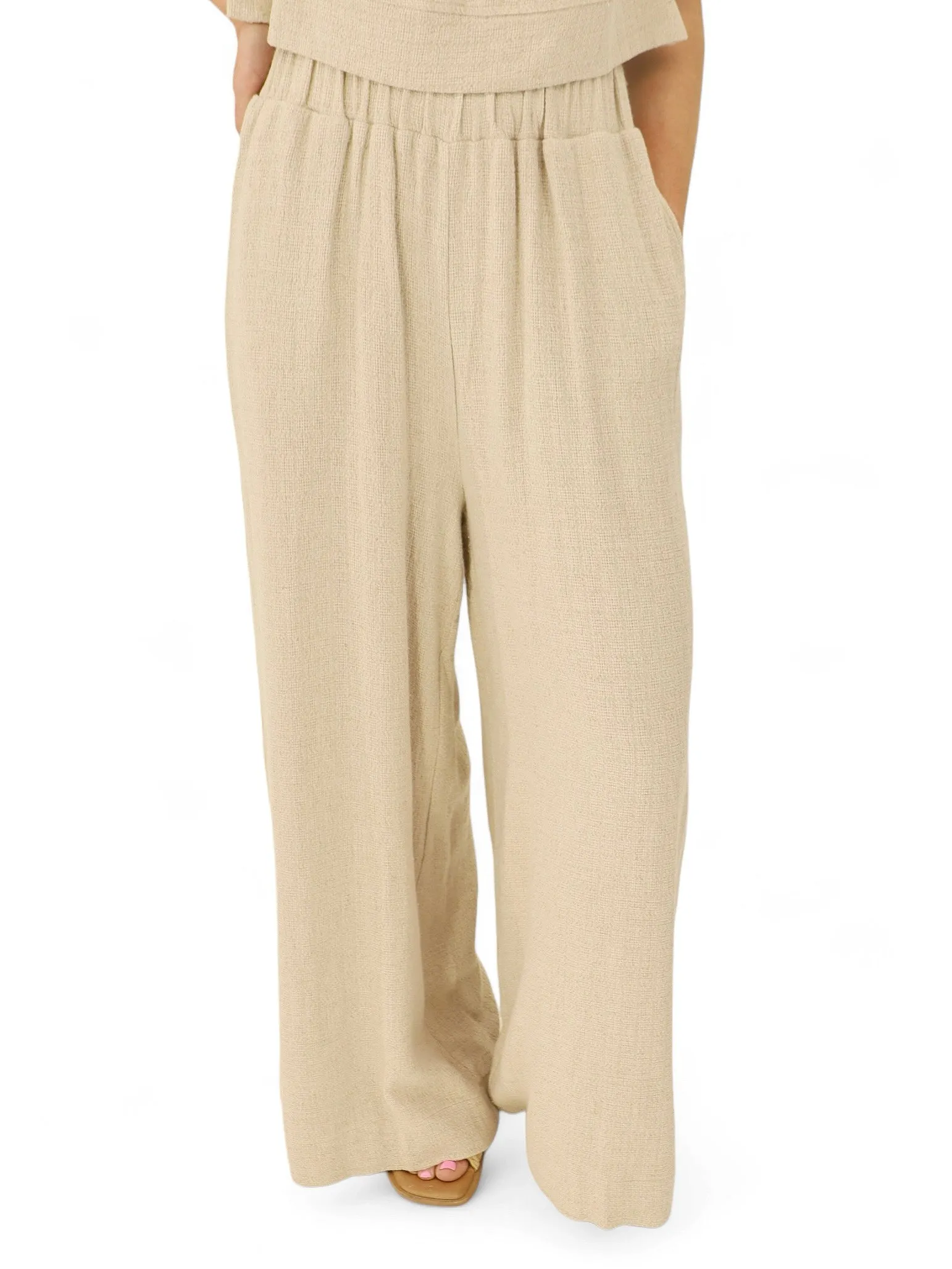 Chillin' In Linen Wide Leg Pant