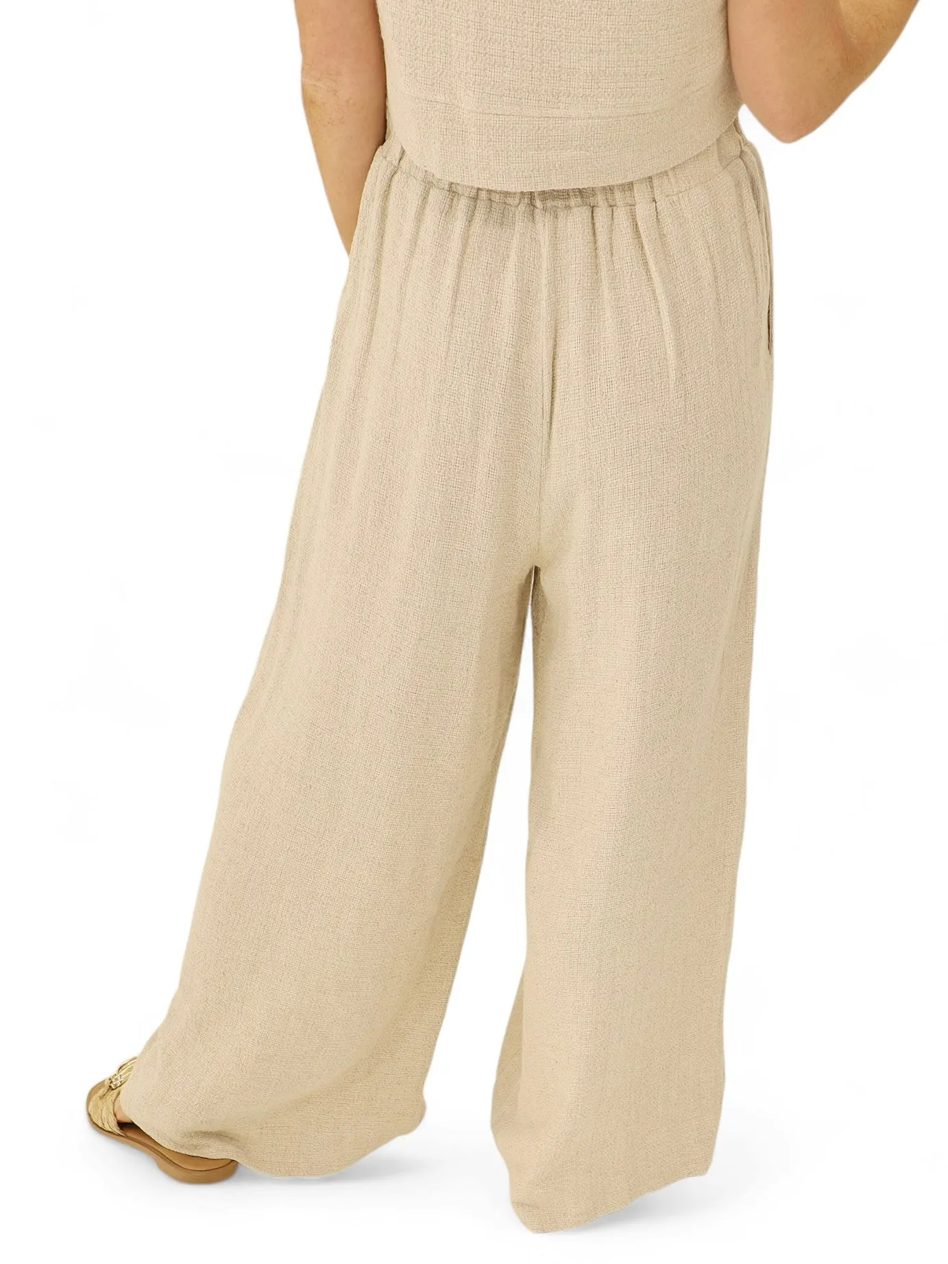 Chillin' In Linen Wide Leg Pant