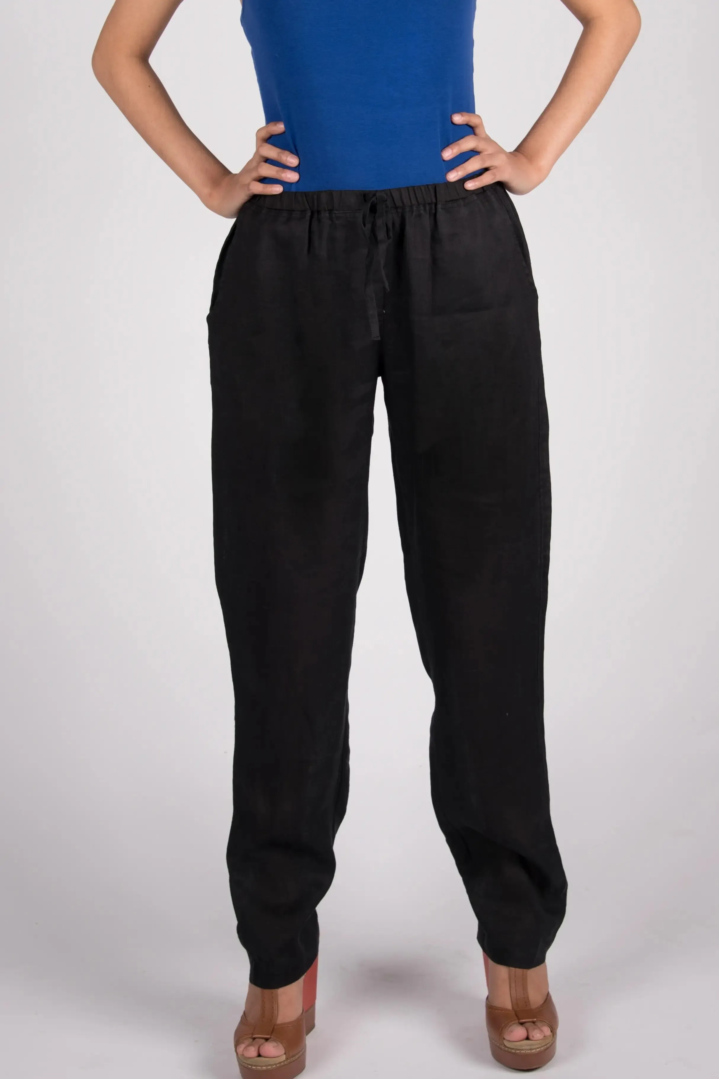 Classic Slim Fit Linen Pants