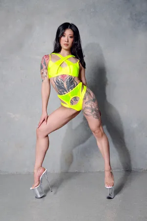 Classique Waspie Bottoms - Neon yellow