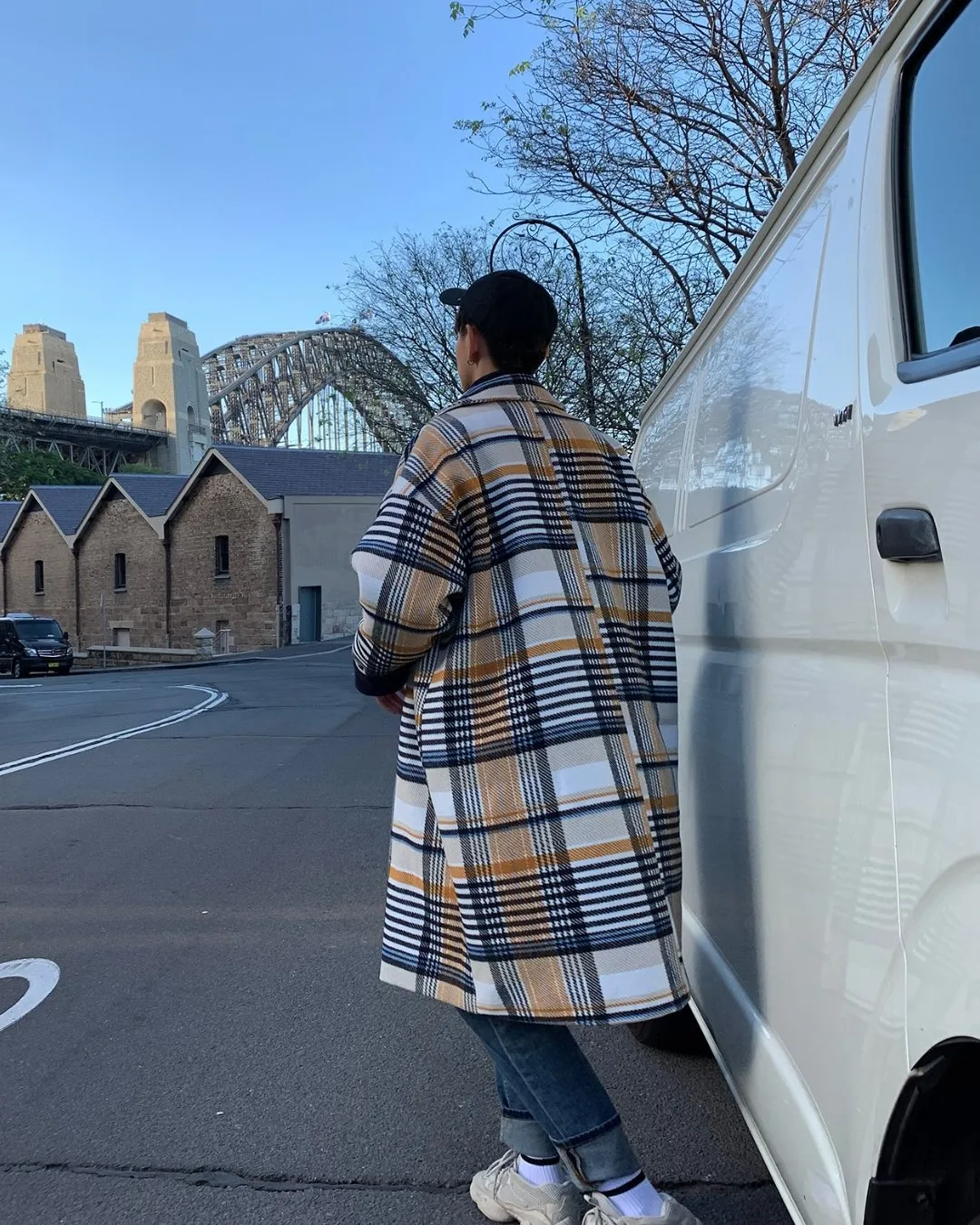 COLOR BLOCK CHECK COAT BGB0003