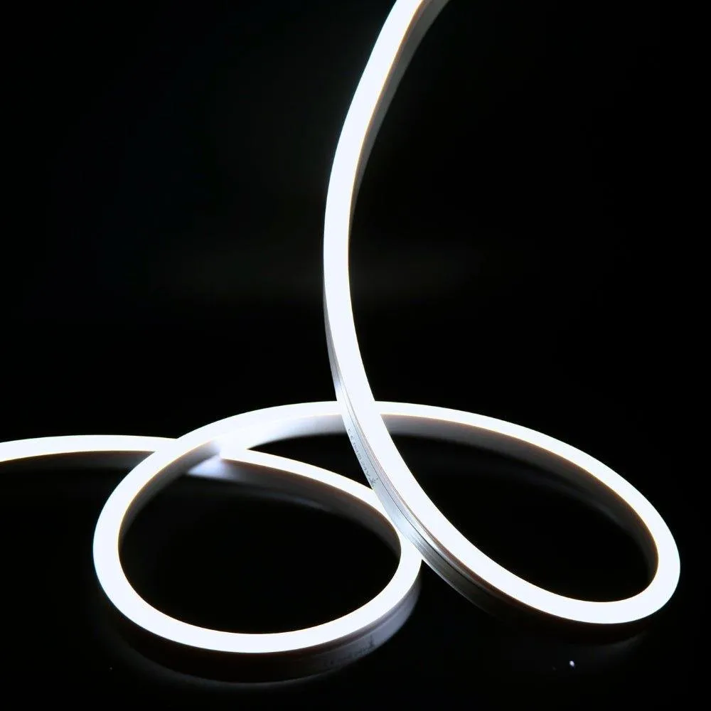 Cool White Neon Flex 6000K 24V 10x20mm IP67 Waterproof 20m
