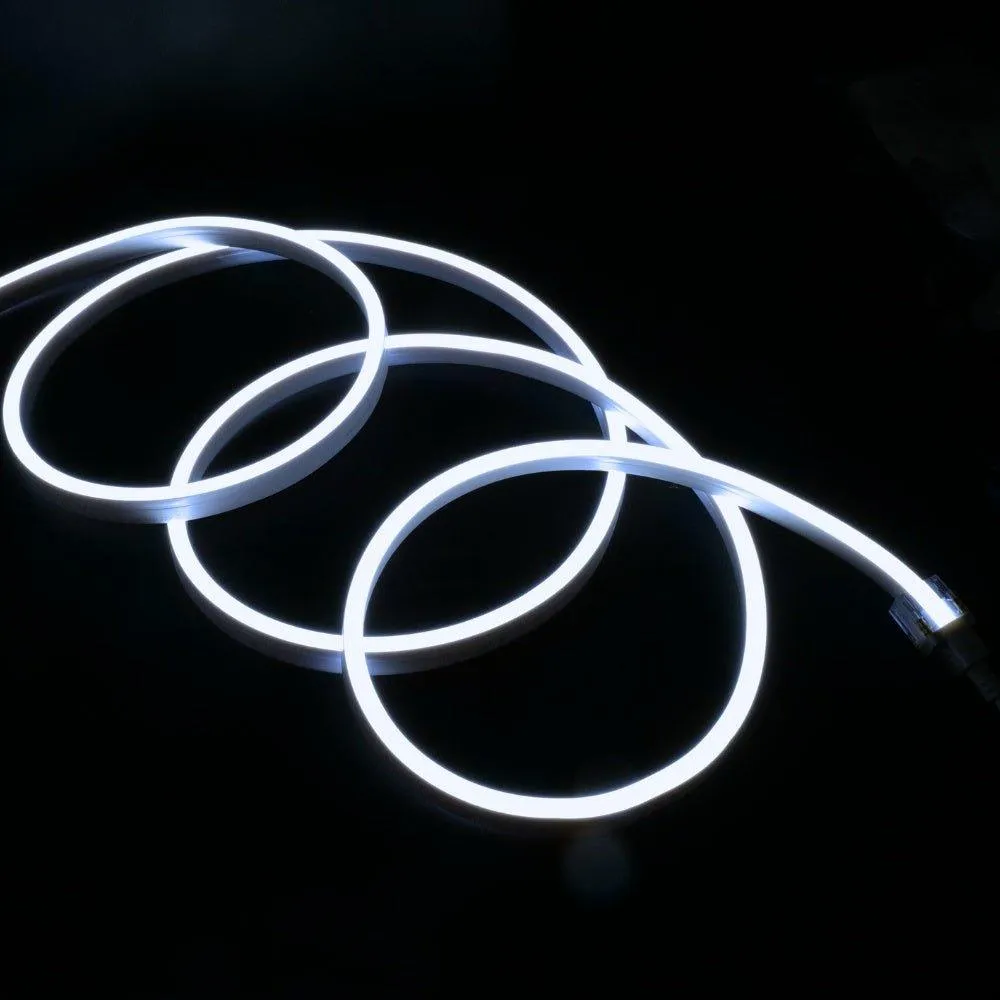 Cool White Neon Flex 6000K 24V 10x20mm IP67 Waterproof 20m